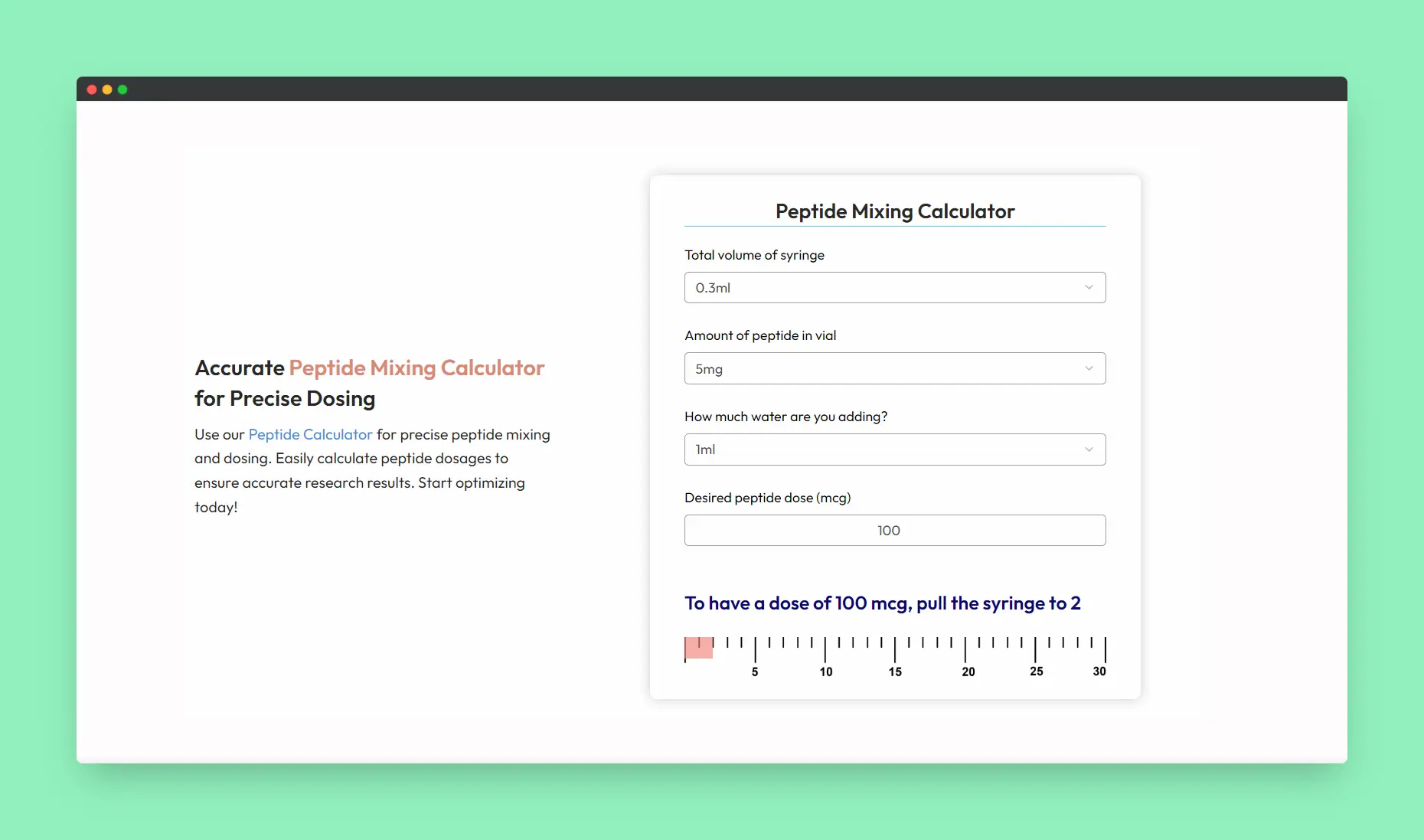 Peptide Calculator: Accurate Dosage Guide for Health, Fitness, and Skincare